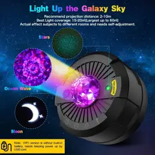 

Galaxy Projector Night Light Star Music Projector LED Bluetooth Projector Sound-Activated Projector For Ceiling Bedroom #