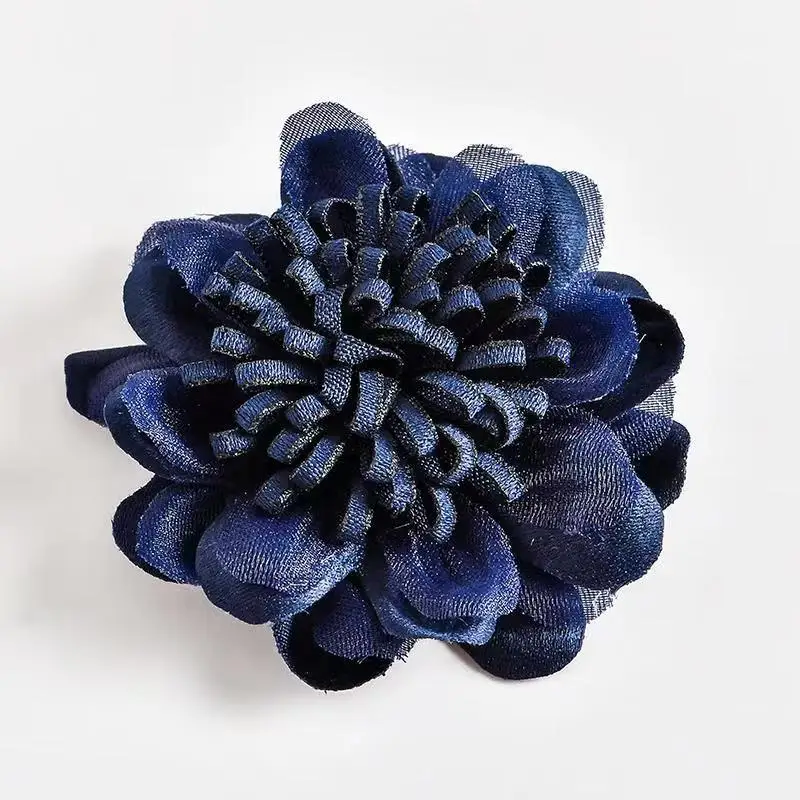 1 5pcs/5cm DIY handmade cloth clothing accessories jewelry fabric flower head flower hair accessories brooch accessories - Цвет: 1