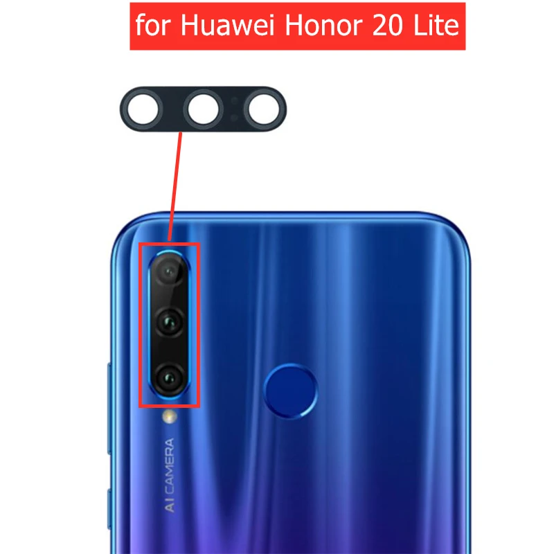 Стекло для задней камеры Huawei Honor 20 Lite 2 шт. стекло с клеем запасная ремонтная