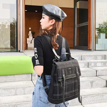 

Women Leather Backpack Backpacks Woman Genuine Leather Mochila Mujer Feminina School Bags For Teenage Girls Bagpack Back Pack