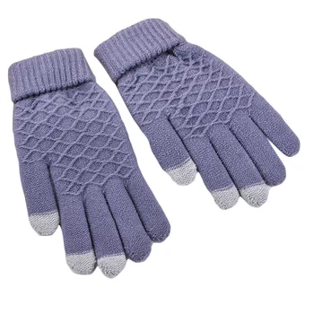 

Gloves Autumn Spring Winter Women Acrylic Solid Warm Lovely Gloves For Go shopping Party Date Travel Gift
