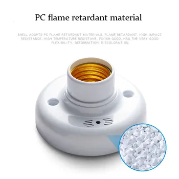 

E27 Lamp Base Sound Voice Control AC 110V-220V Sound Voice Control Delay Switch Accessories LED Lamp Bulb Holder For Corridor