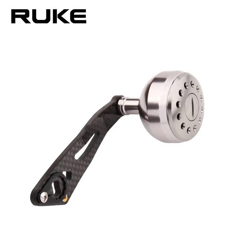 

RUKE Fishing Reel Handle Strong Carbon Fiber for Daiwa Abu and Shimano Hole size 8x5mm and 7*4mm free Shipping shipping
