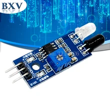 10 PÇS/LOTE Smart Car Robot 3pin IR Infrared Obstacle Avoidance Módulo Sensor Fotoelétrico Reflexivo