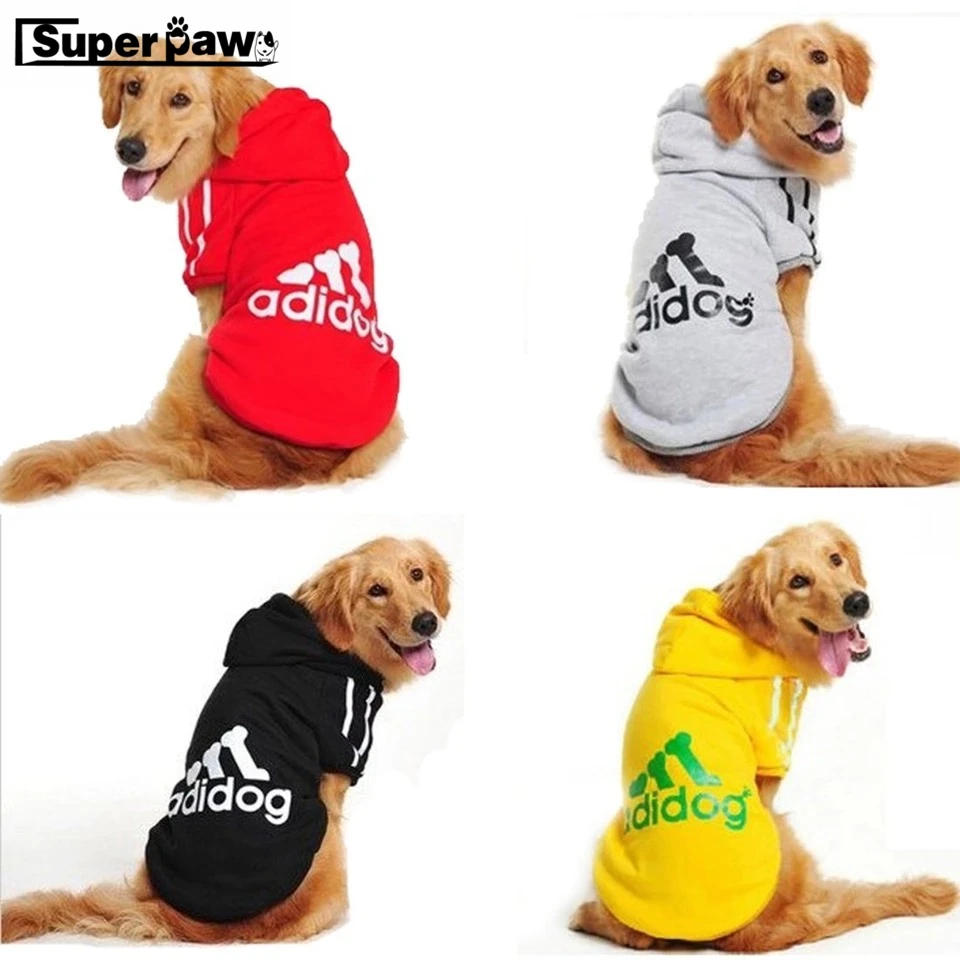 

Small Medium Large Pet Dog Clothes Puppy Winter Warm Coat Adidog Jacket Hoodie Sweater T-shirt French Bulldog Pug Teddy GGC15