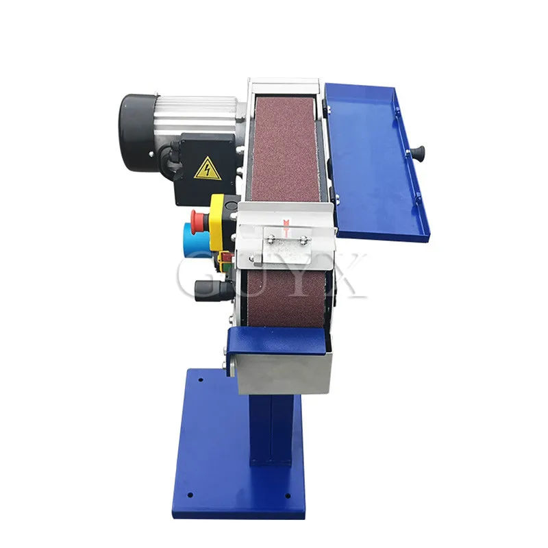 Diy наждачная бумага машина железная шлифовальная машина песок металл шлифовальный ремень машина, вертикальный небольшой полировщик