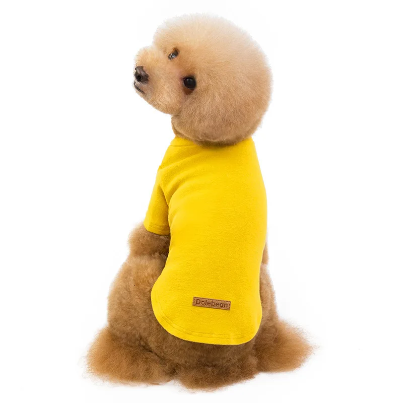 ginger Новая одежда для домашних животных, разноцветная хлопковая футболка, домашняя одежда для собак, Пижама для плюшевой собаки, футболка для собак - Цвет: ginger