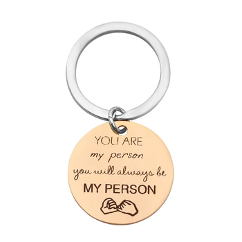 

Custom stainless steel key you are my key chain lovers key chain fashion party jewelry Valentine's Day gift