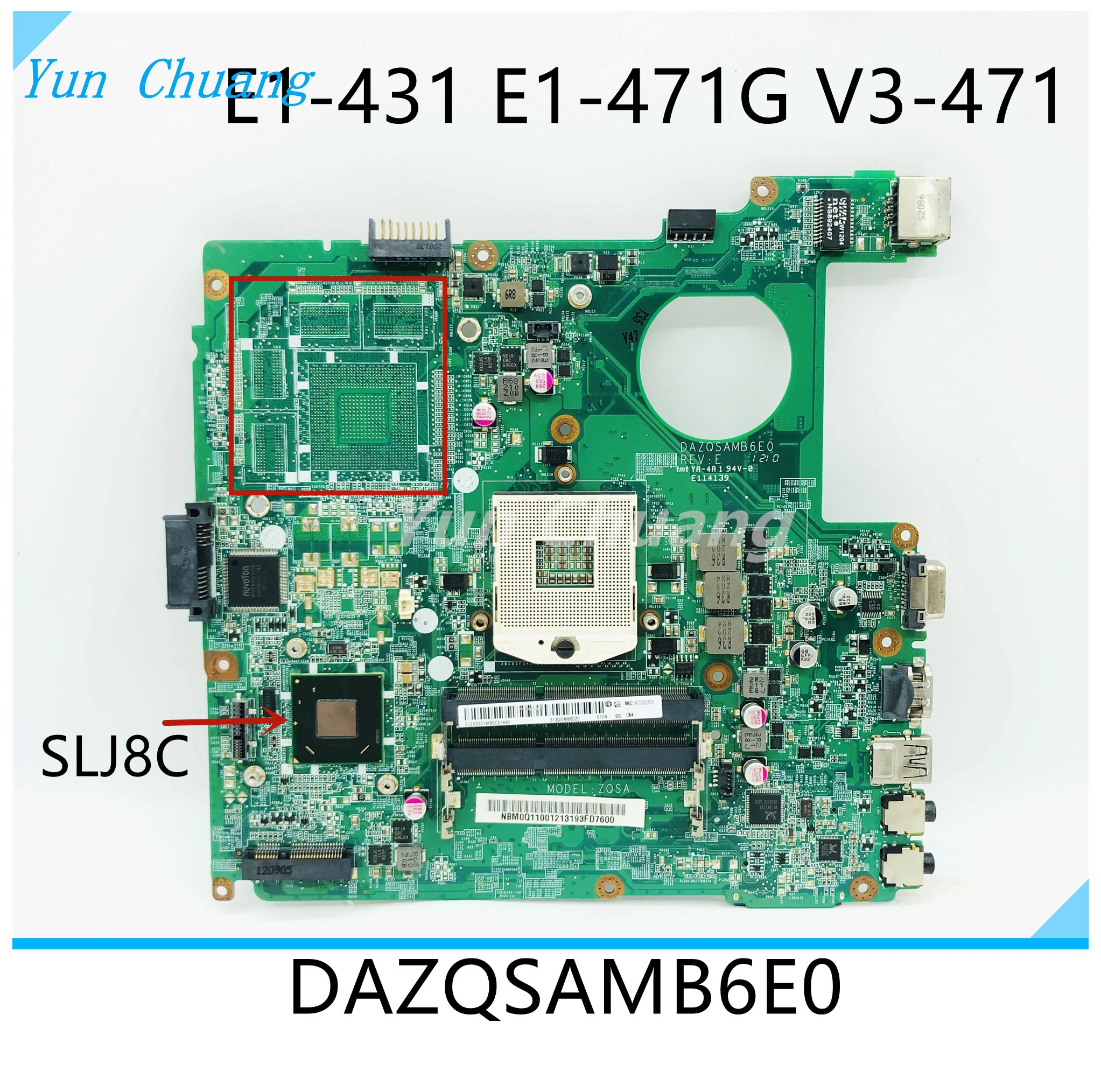 Материнская плата DAZQSAMB6E0 DAZQSAMB6E1 DAZQSAMB6F1 для ACER Aspire E1-431 E1-471 E1-471G V3-471 материнская