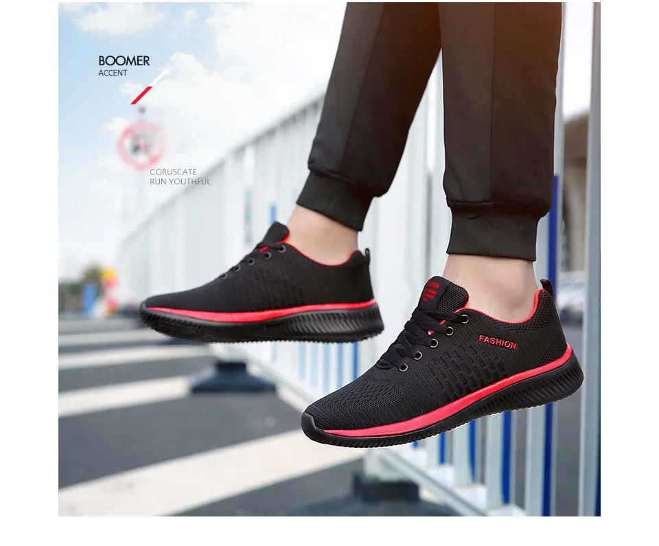 GOODRSSON Flyweather повседневная обувь мужские лёгкие дышащие Нескользящие Шнурованные кроссовки для взрослых Спортивная противоскользящая обувь