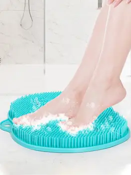 

Feet Massager Shower Foot Scrubber Foot Brush Cleaner With Non-Slip Suction Cups Hanging Hole Shower Mat Foot Muscle Massager