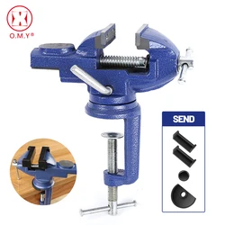 OMY – étau de Table universel multifonction, en acier à haute teneur en carbone, 360 °, outil à main pour réparation, travail du bois, fabrication de bijoux 