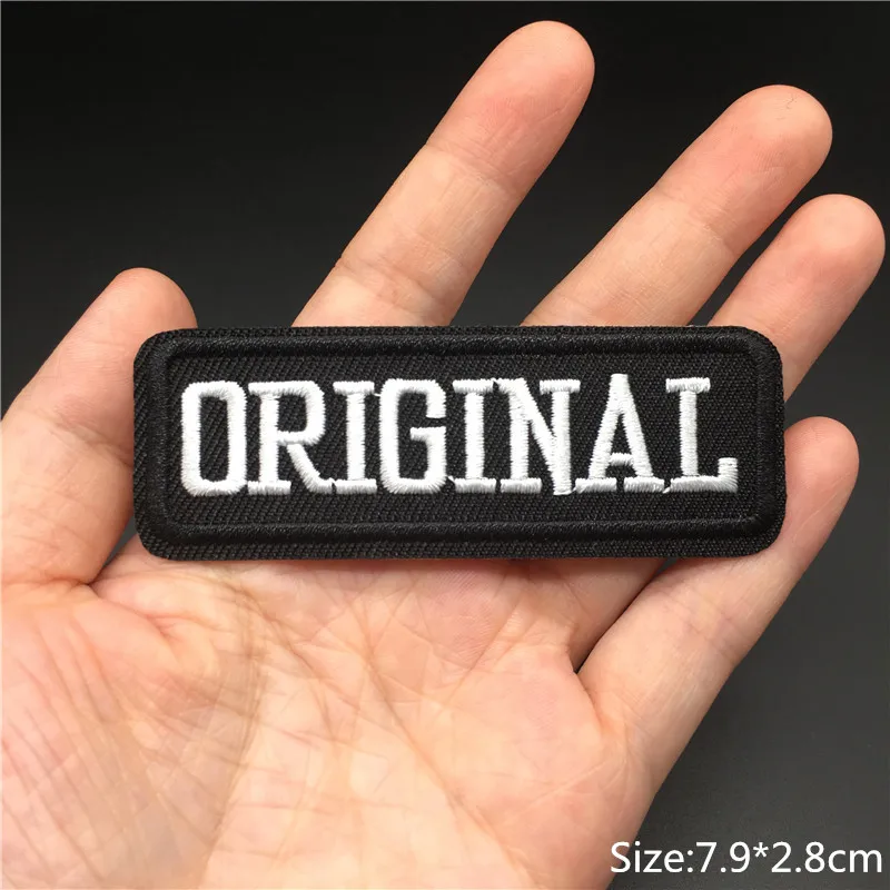 Blue Rectangle Sport Circular Embroidered Black Square Patches