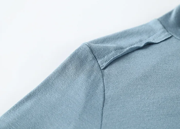 Shoulder Splicing Modal Cotton Autumn Long Sleeve Top Tee Shirts Korea Casual Tshirt Slim Fit Ladies T-shirt