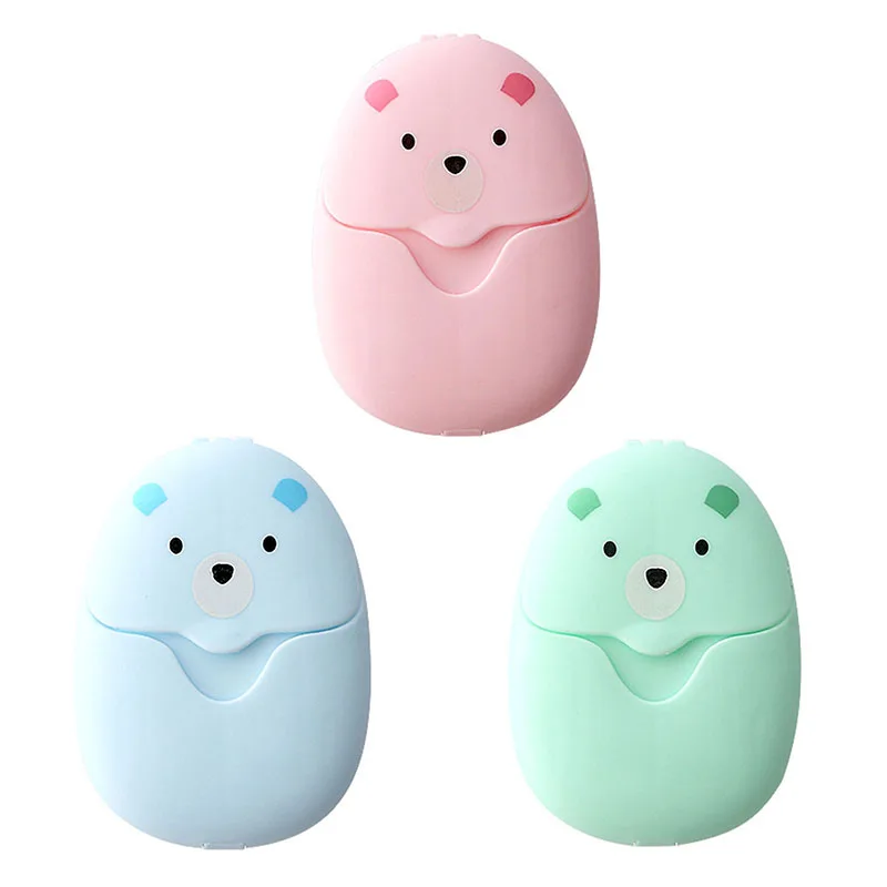 

50pcs/Box Cleaning Soap Paper Portable Hand Wash Soap Papers Scented Slice Washing Hand Bath Travel Use Make Foaming Mini Soap