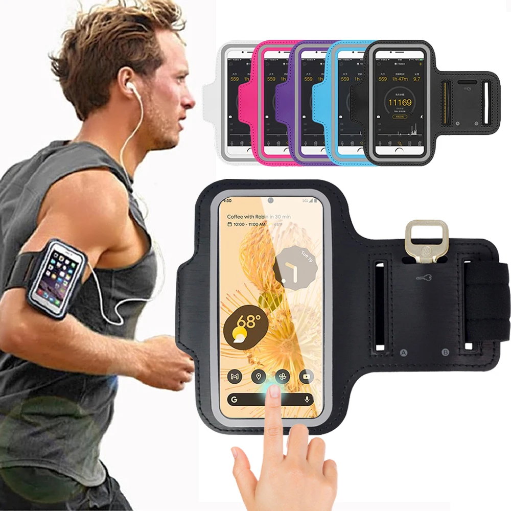 

Sports Running Hand ArmBand for Google Pixel 6 Pro 5 4 XL 4A 5G Arm Band Bag For Pixel 5A 5G Mobile Phone Case Cover Fundas Capa