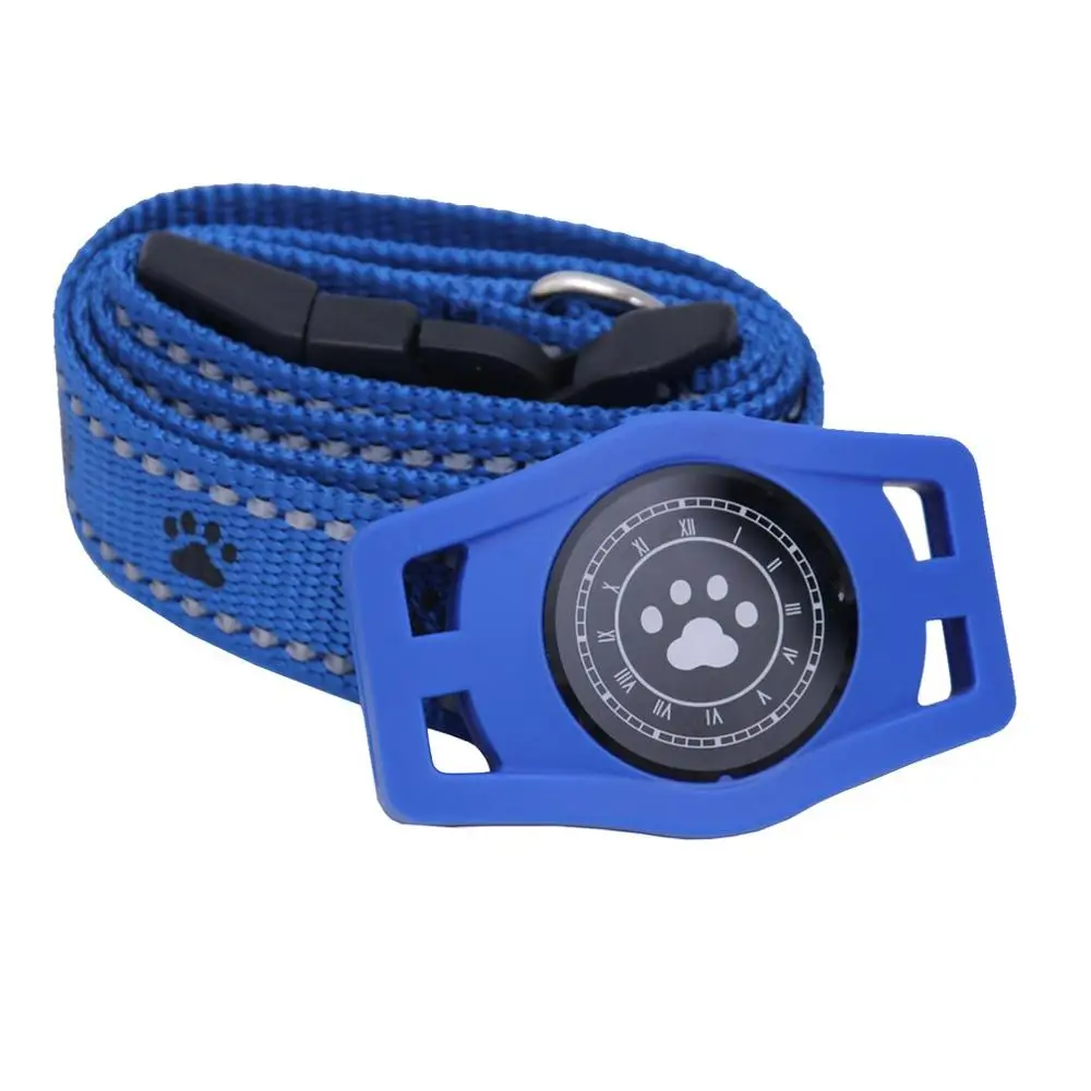 Electric Smart Mini Dog GPS Tracker Collar Pet GPS Location Tracker Pet Waterproof Collar Dog Finder - Цвет: Синий