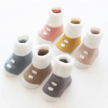 

Babys Skarpetki 0-3 Years Old Baby Childen Girls Boys Lovely Patchwork Print Cotton Middle Socks Baby Socks Anti Slip Socks