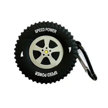 

Silicone Protective Case Unique Tyre Full Cover with Carabiner for airpods 1/2 X3UA