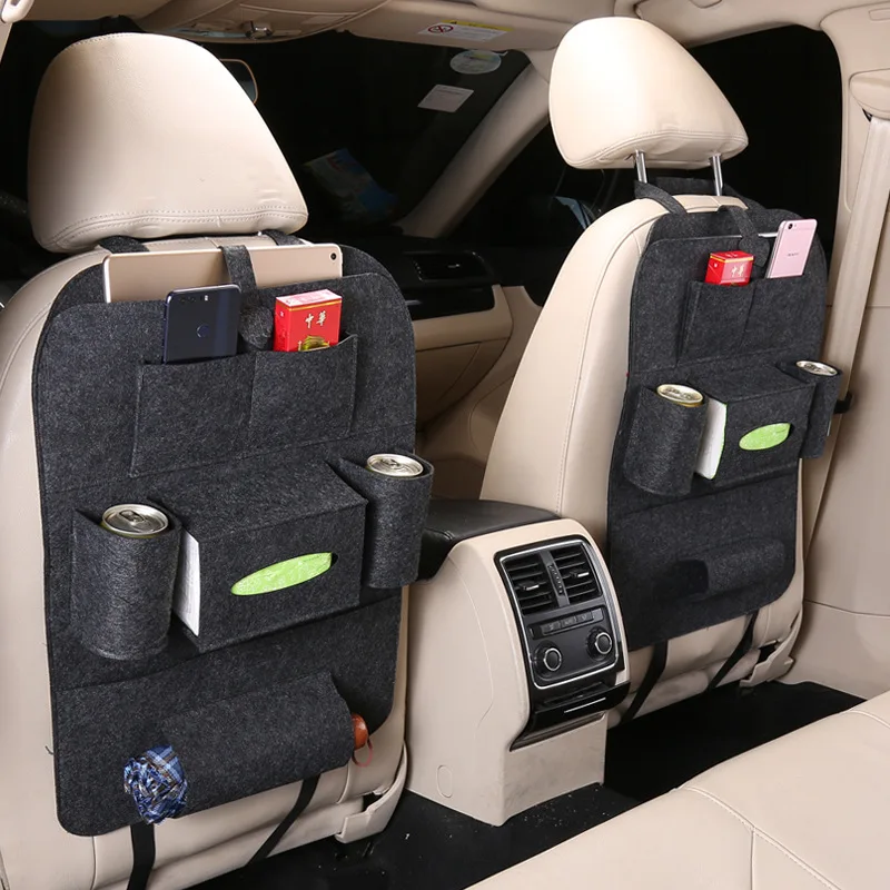 

Car Seat Back Packing Bag Hanging Bag Vehicle Multi-functional Car Pocket Felt Bag Organizer Back Seat Storage Free shipping