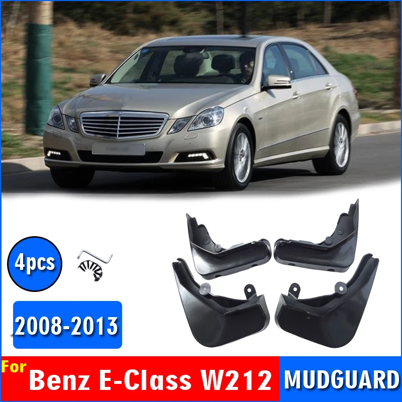 

FOR Mercedes Benz E class W212 Mudguard Fender Mud Flap Guards Splash Mudflaps Car Accessories Auto Styline Front 4pcs 2008-2013