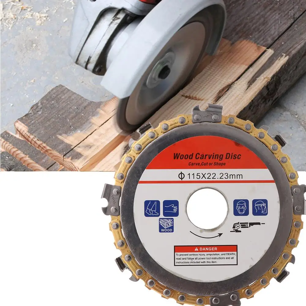 115mm 22mm Diameter 9 Tooth Chainsaw Disc for Angle Grinders Circular