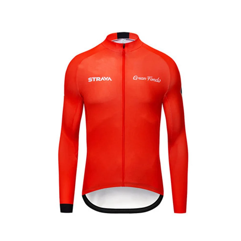 Pro team Men's STRAVA Maillots Ciclismo Long Sleeve Summer Cycling Jersey Shirts MTB Mountain Bike Tops Clothing Triathlon