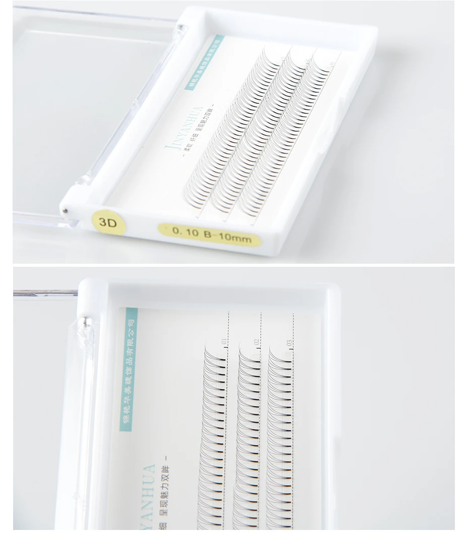 JINYANHUA 2d 3d Soft Natural Mink Eyelashes 3/12row Handmade Premade Volume Fans Eyelash Extension Maquillage Femme False Lashes JINYANHUA 2d 3d Soft Natural Mink Eyelashes 3/12row Handmade Premade Volume Fans Eyelash Extension Maquillage Femme False Lashes