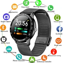 Lige-Relógio smartwatch OLED de tela colorida, monitor fitness esportivo, com modo multifunção pressão sanguínea e frequência cardíaca, para homens e mulheres, novo modelo