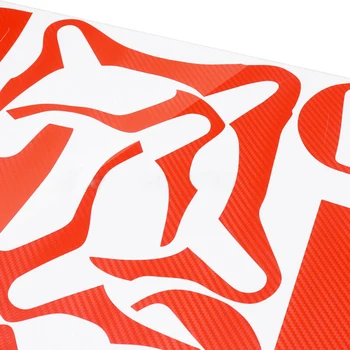 

New Arrival High Quality 3D For Honda Civic 2006-11 Red Interior Console Dashboard Panel Decor Sticker