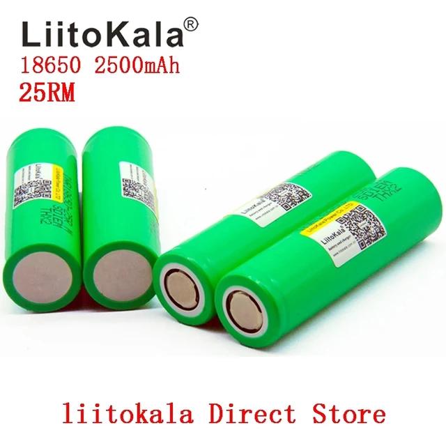 Batería Recargable de Litio 3.7V, 2500 mAh, 18650 – ELECTRÓNICA