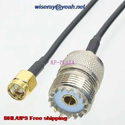 DHL/EMS 100 шт. кабель 8 дюймов SMA штекер для UHF SO239 женский Джек RG174 RF косичка перемычка Кабель-A2