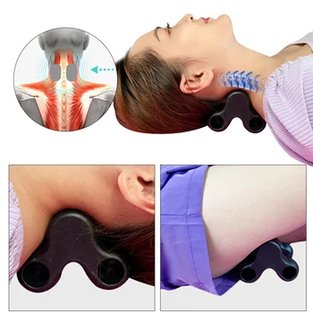 

Neck Support Travel Pillow Relief Pillow Neck Shoulder Muscle Relaxer Traction Device for Pain Relief Cervical Spine Alignment