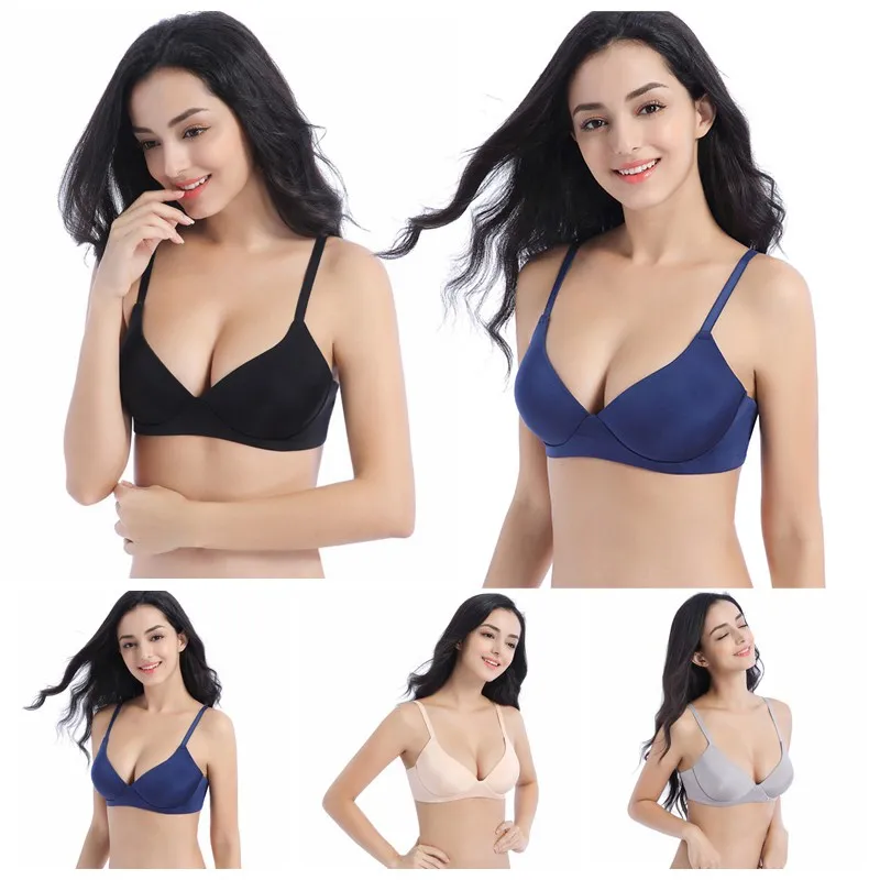 Women Push Up Seamless Underwire Strappy Women Bras Underwear Bra Gather Adjustable Girls Lingerie Bra New Arrival