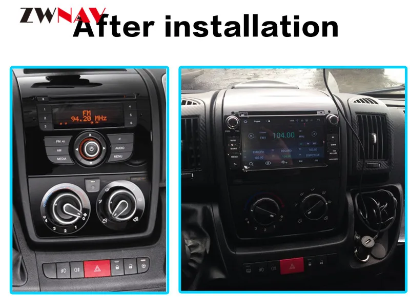 Excellent Android 9.1 Car DVD Player GPS Multimedia Stereo For Fiat Ducato 2008-2015 Citroen Jumper Peugeot Boxer Video radio auto stereo 1