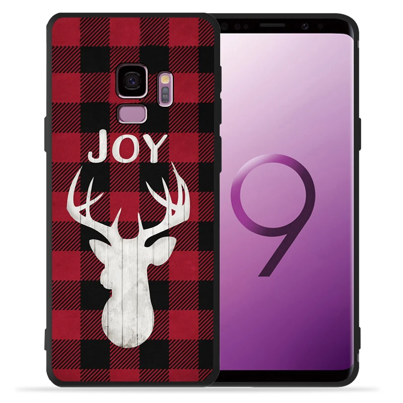 Роскошный Рождественский чехол для телефона Elk snowman для samsung Galaxy S9 S8 S10 Plus S7 S6 Edge S10 Lite Note9 8 10 Pro, чехол Etui