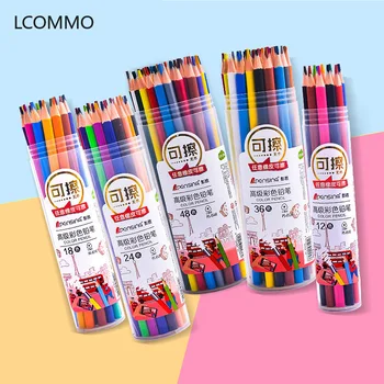 

12/18/24/36/48 Color Pencil Set Cute Erasable Pencil Children Art Colored Pencils For Painting Drawing Tools Kids Novelty Gifts