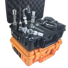 Двойной кварцевый кальян для ногтей E Электрический титановый мазок для ногтей Набор E ногтей 14 мм 18 мм Мужской Женский кварцевая крышка карбюратора водонепроницаемый чехол Fancier