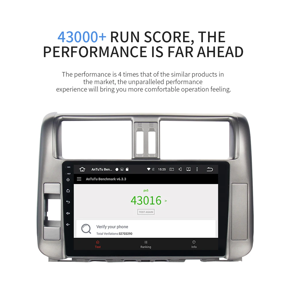 Excellent Android 9.0 car autoradio for toyota prado 150 2010 2011 2012 2013 with 9" HD Digital Capacitive Touch Screen Bluetooth 32G ROM 7