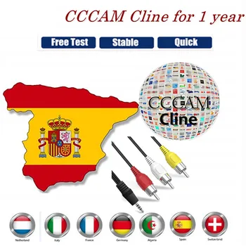 

1 year Europe Cccam Cline stable cccam cline for Europe spain portugal poland germany Satellite tv Receiver WIFI FULL HD DVB-S2