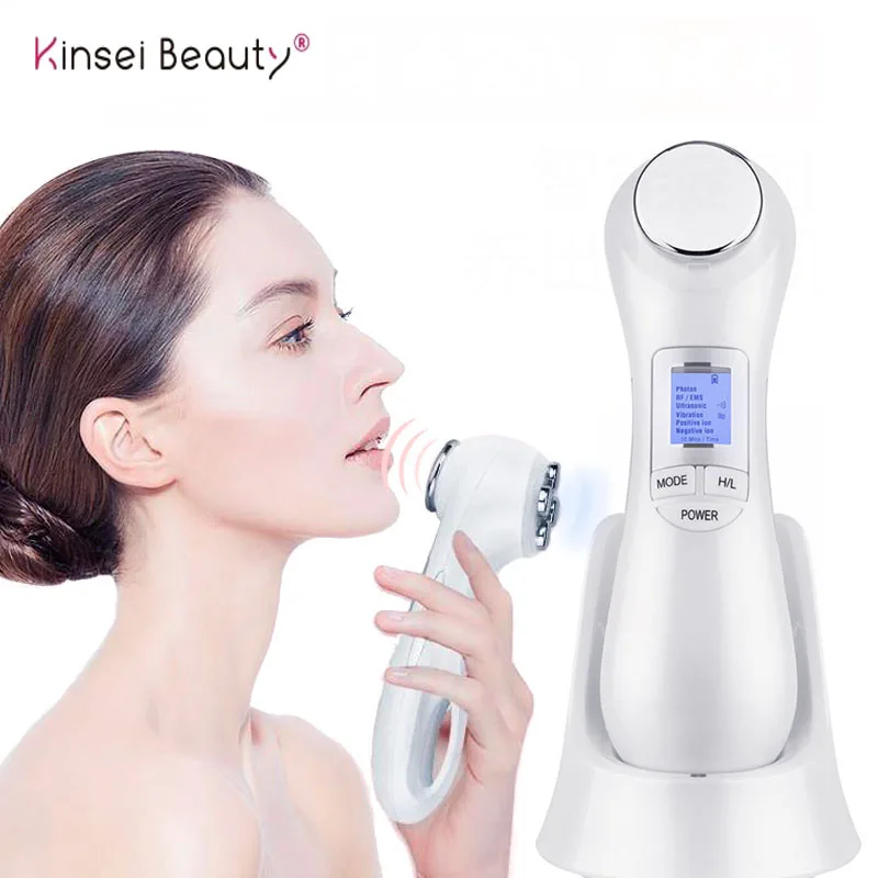  Microcurrent Massager Face Lift Facial Massager For Face Massager LED RF Photon Therapy Facial Mass - 4000335911389