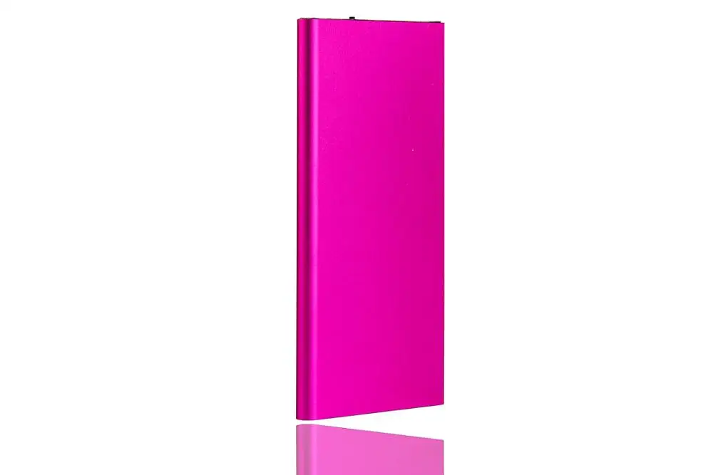 20000 мАч портативный ультратонкий полимерный внешний аккумулятор с двумя usb-портами внешний аккумулятор зарядное устройство для мобильных телефонов планшеты повербанк - Цвет: Rosy Red