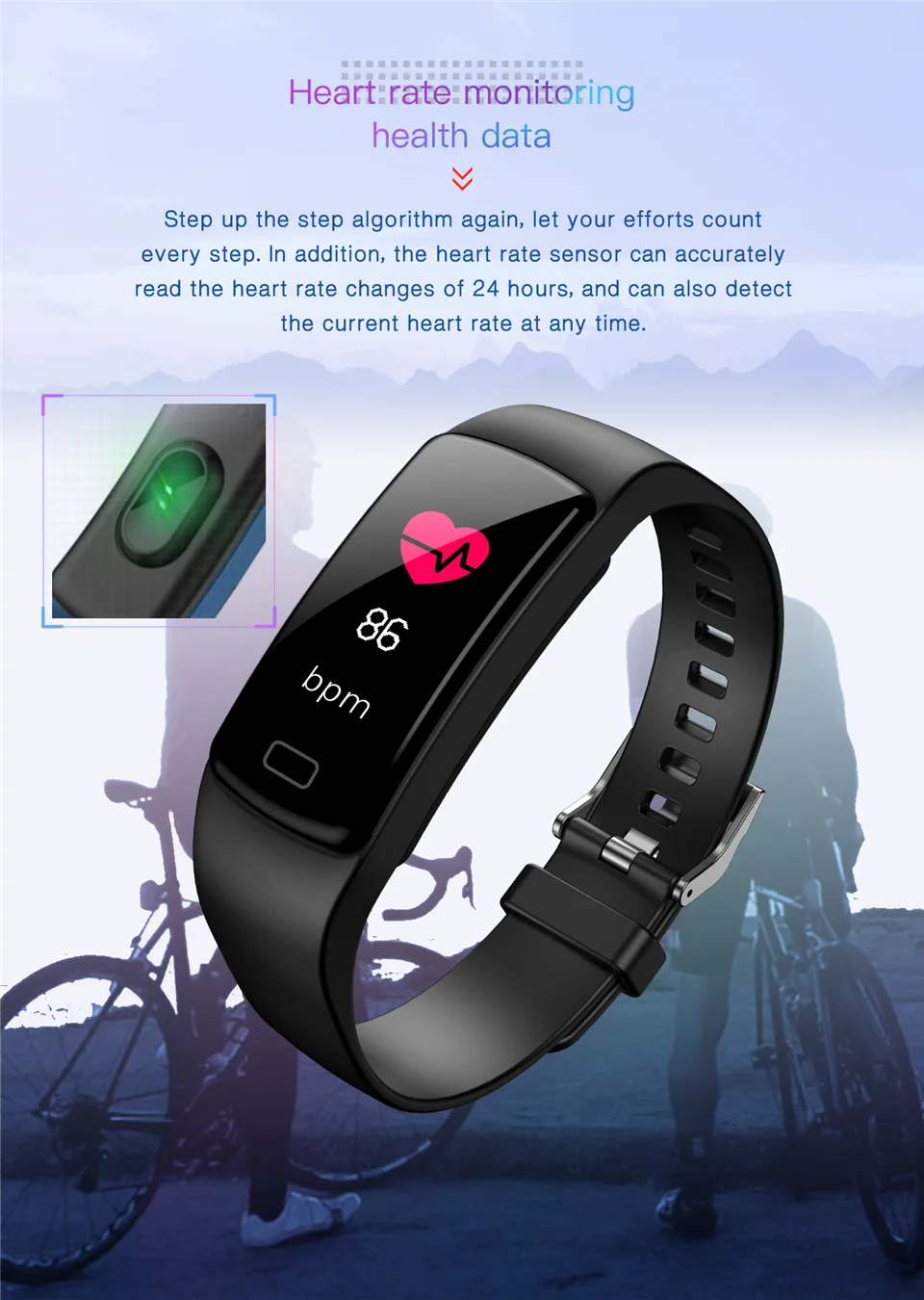 Умные часы Y9 с Bluetooth, трекер, Часы, пульсометр, монитор артериального давления, умные часы, браслет, спортивный фитнес-браслет