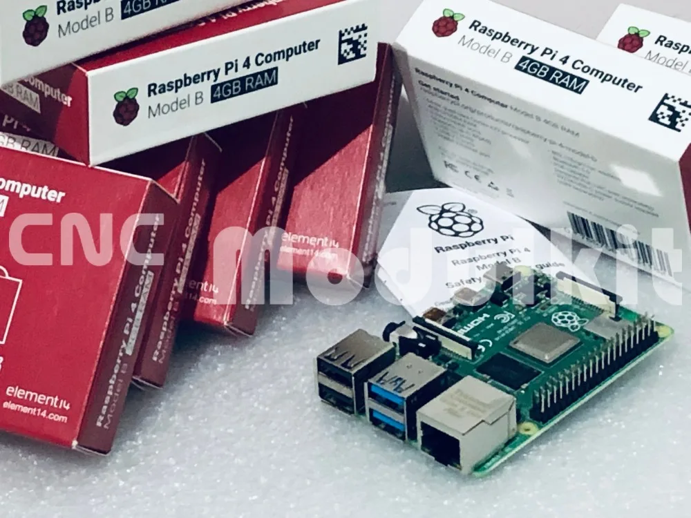 Raspberry Pi 4B Broadcom 4G 1,4 ГГц 512 Мб основная плата Linux демонстрационное Программирование WiFi и Bluetooth CNC модульный комплект