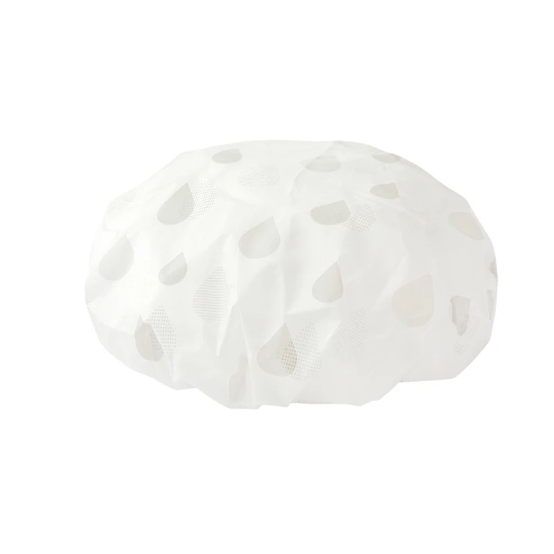 White Шапочка для душа, шапочка для сауны, водонепроницаемая шапочка для ванной, женская маска для волос, шапочка для душа, принадлежности для душа, непромокаемая шапочка для душа головной убор - Цвет: White
