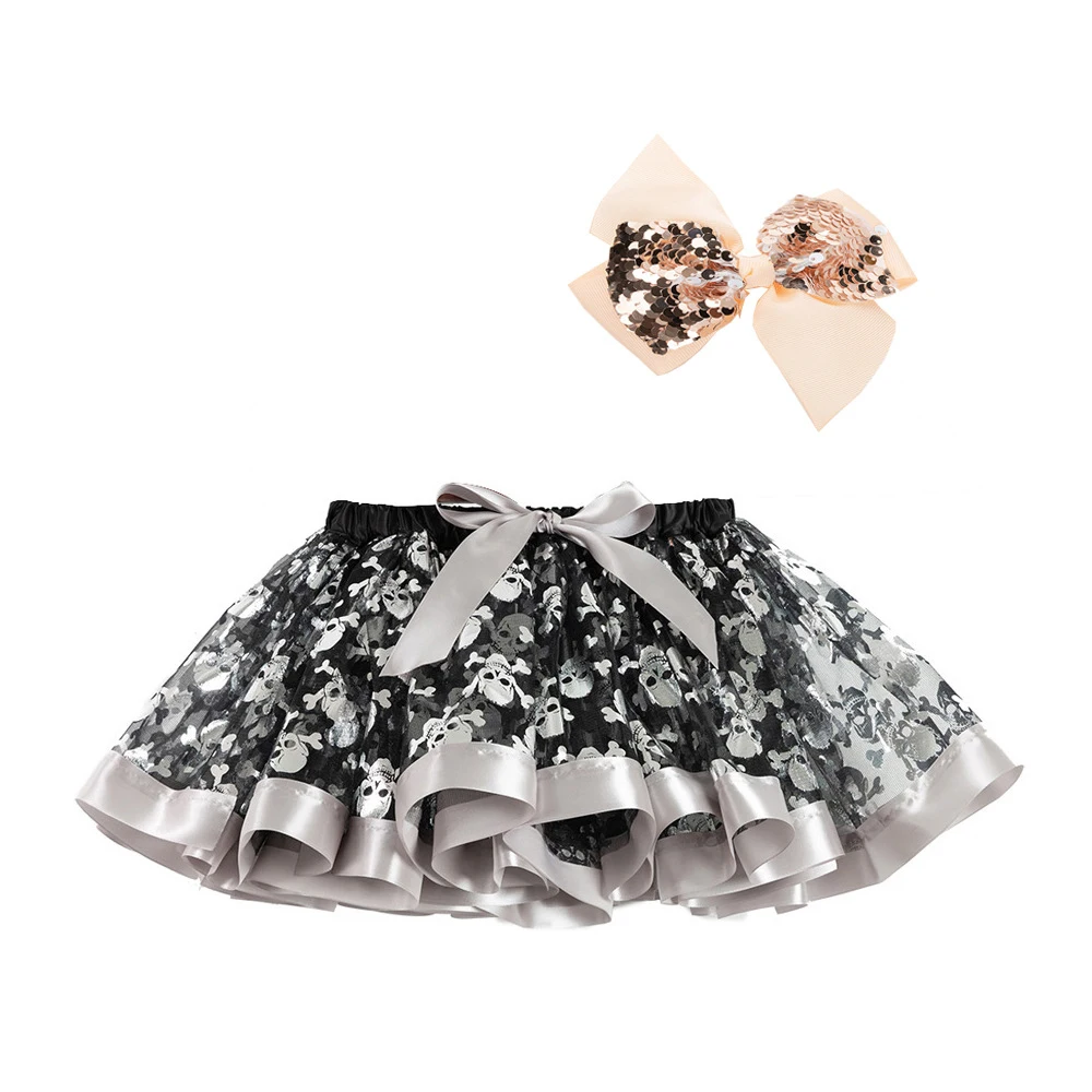 Нарядная юбка пачка для девочек танцев на Хэллоуин бальное платье принцессы