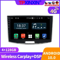 Radio Multimedia con GPS para coche, reproductor con Android 10, 2Din, DVD, navegador, para VolkSwagen Magotan 2012 2015