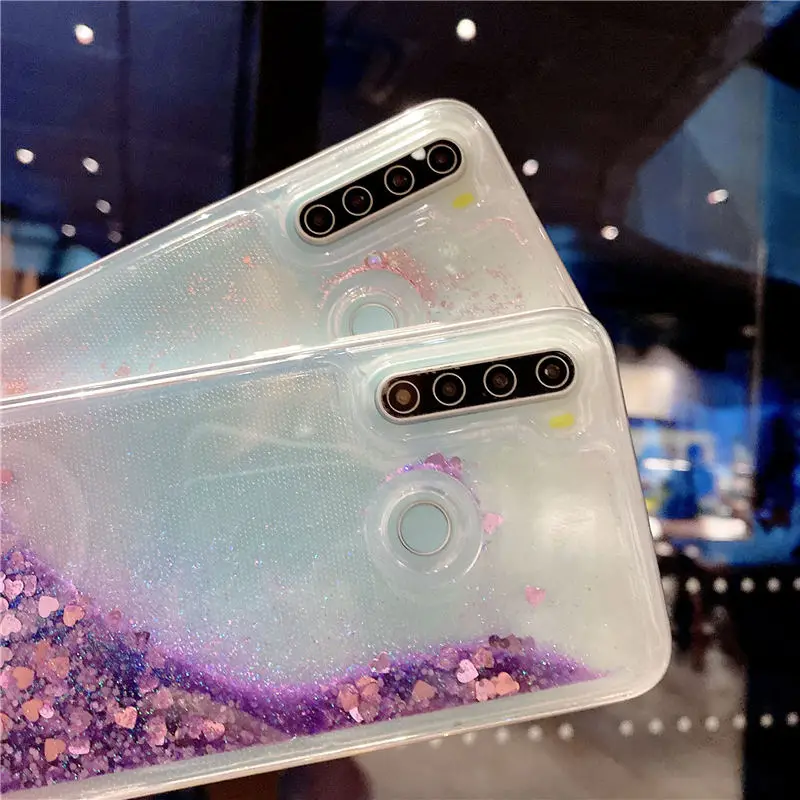 Quicksand Rope Case For Xiaomi Mi 9 9T 8 5X 6X CC9 CC9E A1 A2 A3 Note 10 Pro 10T Lite S2 Y2 Dynamic Liquid Glitter Clear Cover case for xiaomi