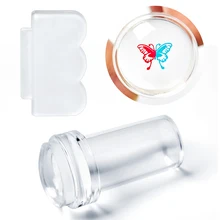 RBAN ongles Transparent gelée Art des ongles Stamper grattoir ensemble bricolage vernis conception impression Silicone timbre impression outils(China)