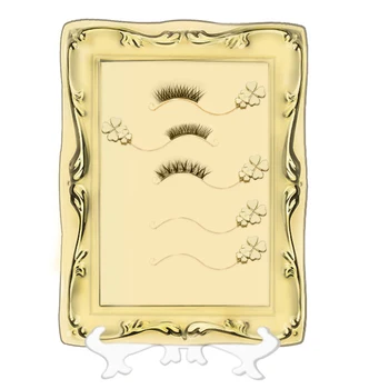 

Salon Durable Metal Holder Decoration Tool Display Frame Set Stand Magnetic Makeup Individual Station Home Eyelash Extension